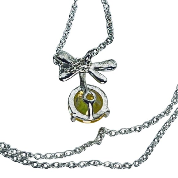 Avon Silver Tone Dragonfly Dance Necklace (1694) - Picture 6 of 7